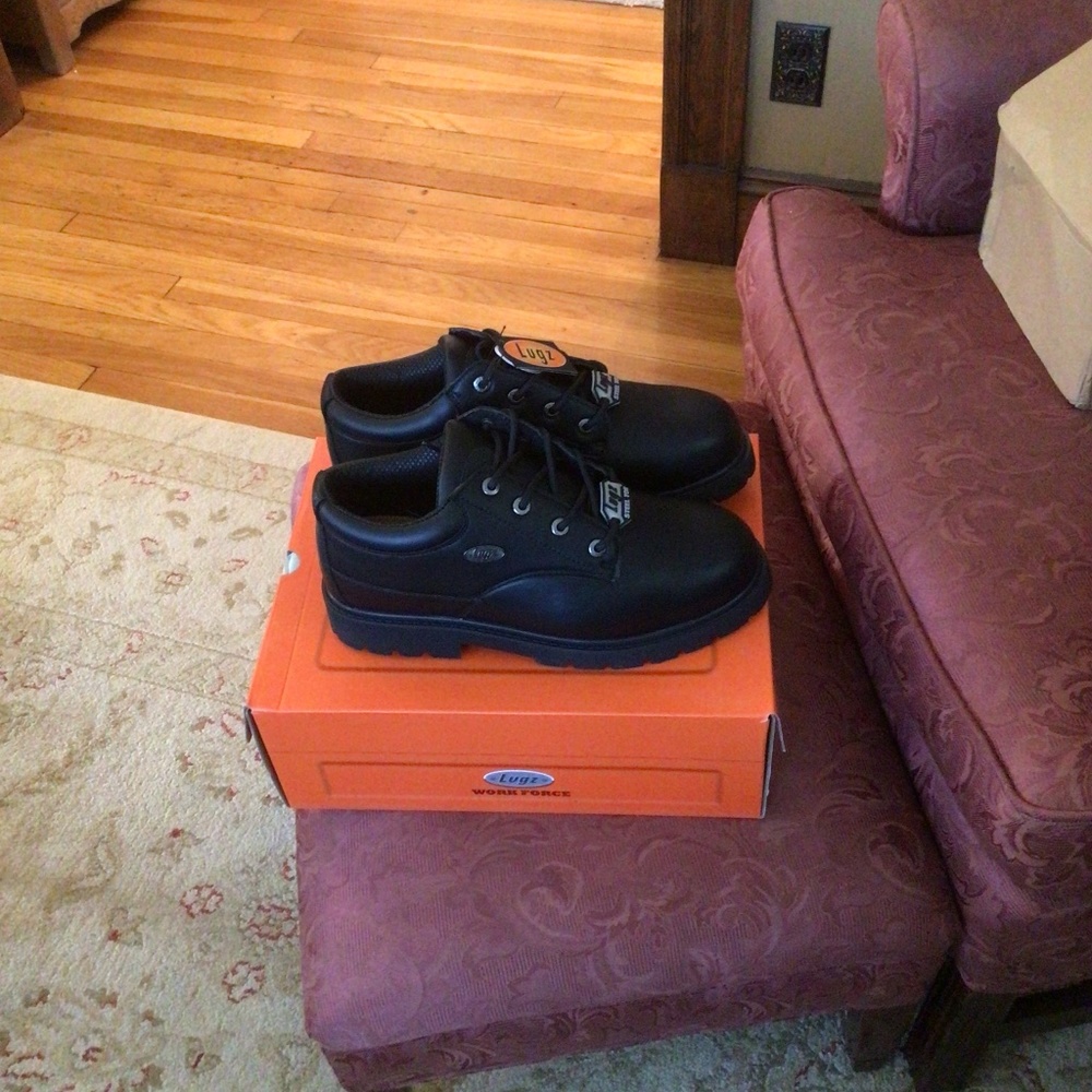 Mens Lugz Black Drifter Lo Steel Toe Boots sz 11.5 - Picture 6 of 6
